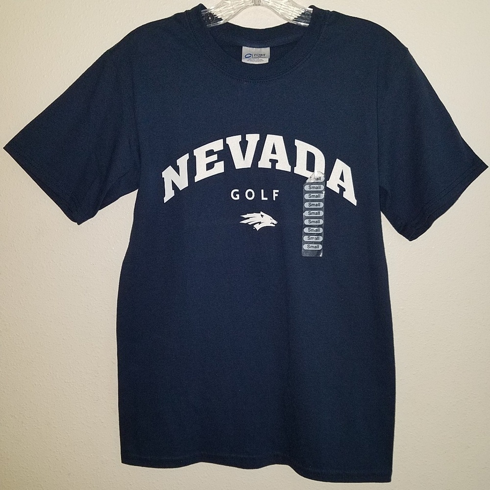 NWT University of Nevada Reno Wolf Pack Golf Shirt Adult Small